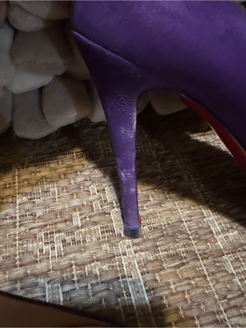 👠✨ 𝐂𝐇𝐑𝐈𝐒𝐓𝐈𝐀𝐍 𝐋𝐎𝐔𝐁𝐎𝐔𝐓𝐈𝐍 𝐃𝐞𝐜𝐥𝐢𝐜 𝟏𝟐𝟎 𝐏𝐮𝐫𝐩𝐥𝐞 𝐒𝐮𝐞𝐝𝐞 (𝐖𝐢𝐭𝐡 𝐁𝐨𝐱) 𝐒𝐳 𝟒𝟎 ✨👠 - Picture 9 of 12